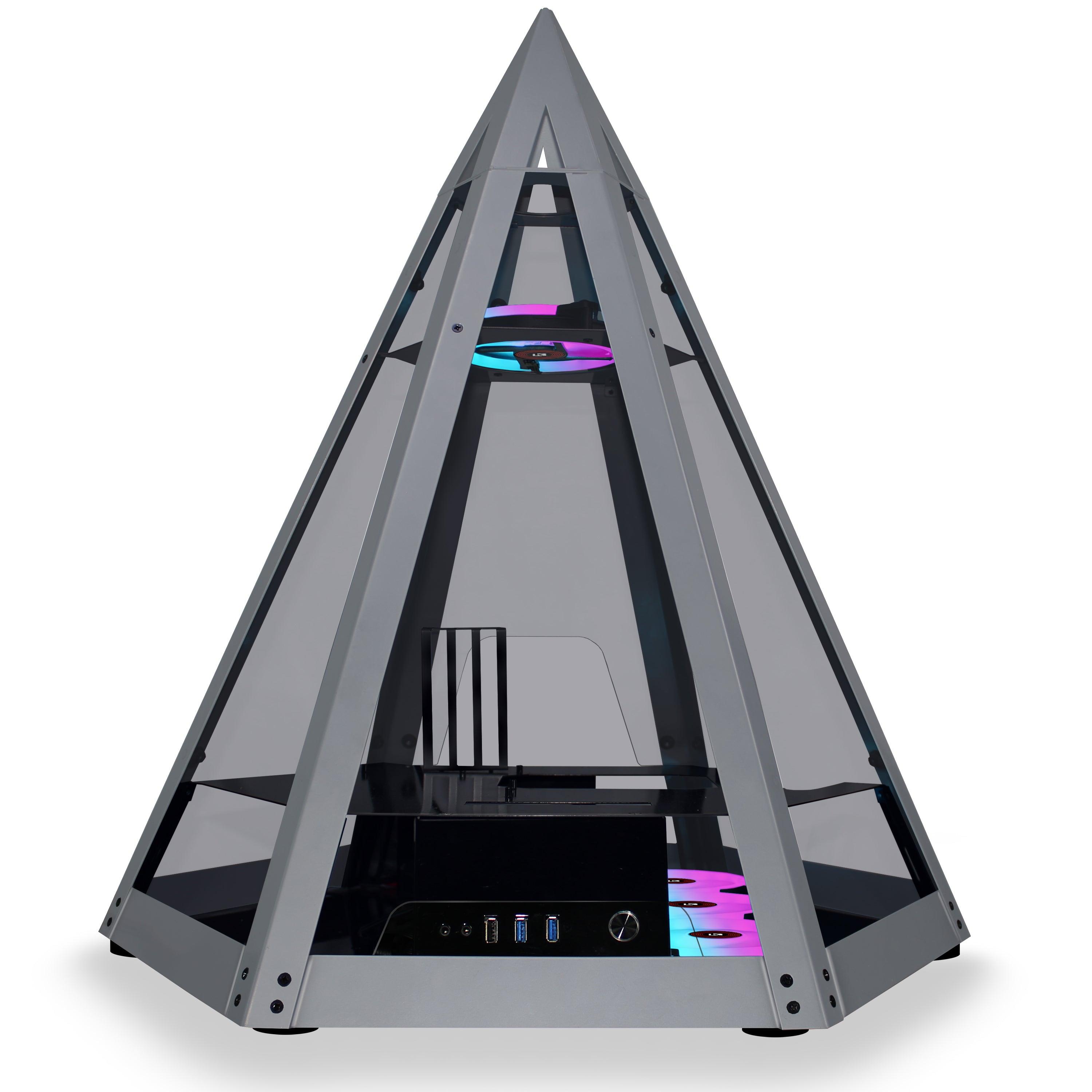 KEDIERS Diamond Pyramid ATX Innovative Gaming Computer C